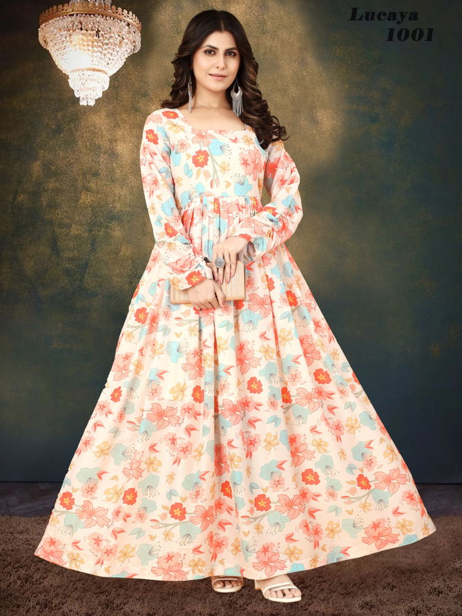 Lucaya Vol 10 Printed Ready Made Gown Catalog
